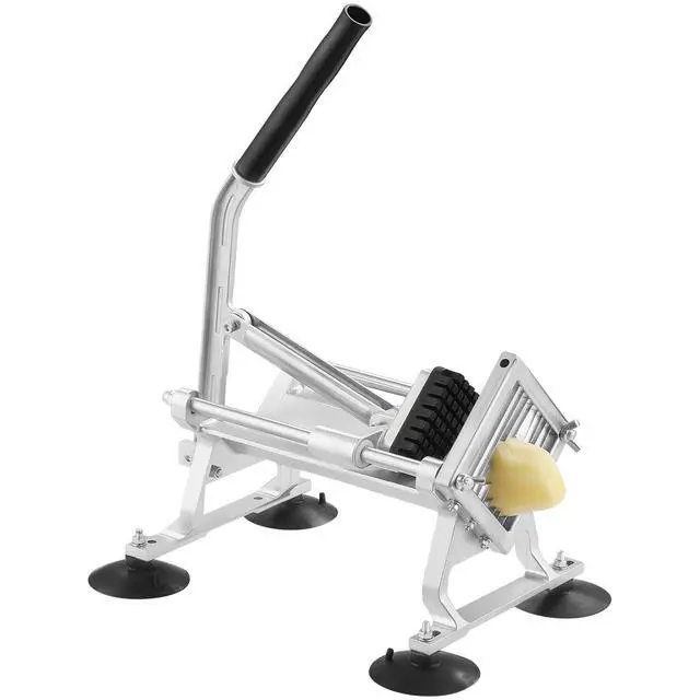 Alt view image 8 of 8 - VEVOR Commercial Vegetable Slicer, 3/8 inch Fruit Slicer, Stainless Steel and Aluminum Alloy Vegetable Cutter Slicer Machine, Manual Slicer with Non-slip Feet, for Radishes, Onions, Potatoes, Lemons