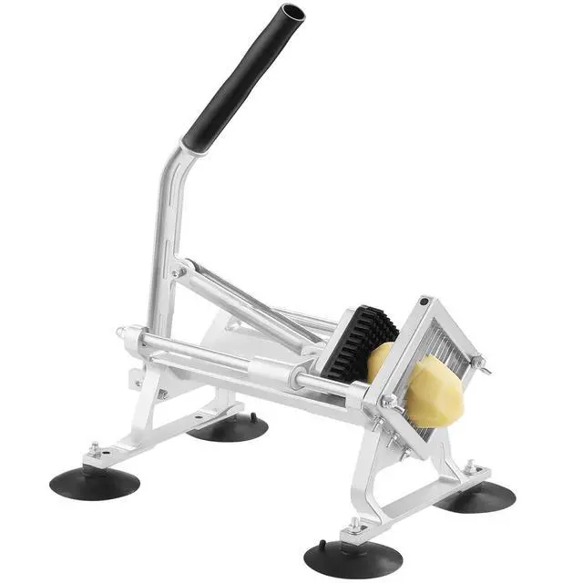 Alt view image 8 of 8 - VEVOR Commercial Vegetable Slicer, 1/4 inch Fruit Slicer, Stainless Steel and Aluminum Alloy Vegetable Cutter Slicer Machine, Manual Slicer with Non-slip Feet, for Radishes, Onions, Potatoes, Lemons
