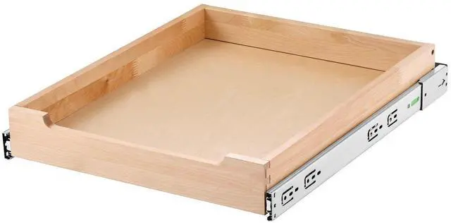 Alt view image 8 of 8 - Pull Out Cabinet Organizer, 17"W x 21"D Cabinet Drawer, Soft Close Slide out Shelf, Heavy-Duty Sliding Wood Drawer, Bottom and Side Assembly Base Cabinet Organization for Kitchen Pantry Bathroom
