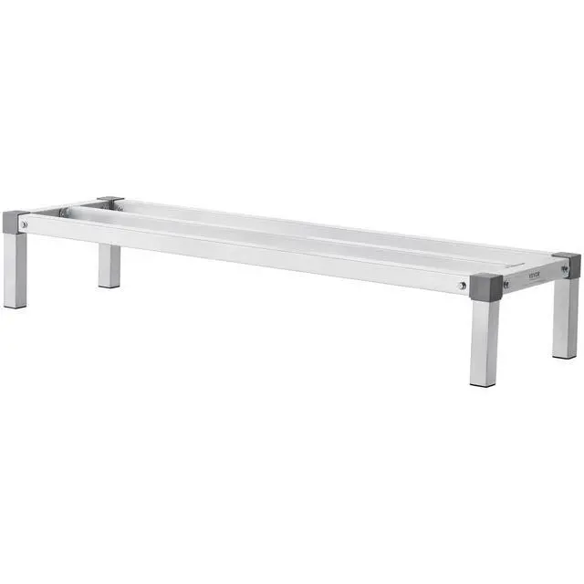Alt view image 15 of 15 - Aluminum Dunnage Rack, 48 x 14 Commercial Food Floor Rack, 8 Off the Floor, 1000 lbs Capacity All-Welded Aluminum Storage Rack, for Storage in Restaurants, Kitchens, Garages and Vehicles