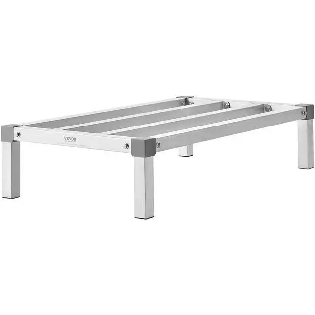 Alt view image 8 of 8 - Aluminum Dunnage Rack, 36 x 20 Commercial Food Floor Rack, 8 Off the Floor, 1000 lbs Capacity All-Welded Aluminum Storage Rack, for Storage in Restaurants, Kitchens, Garages and Vehicles