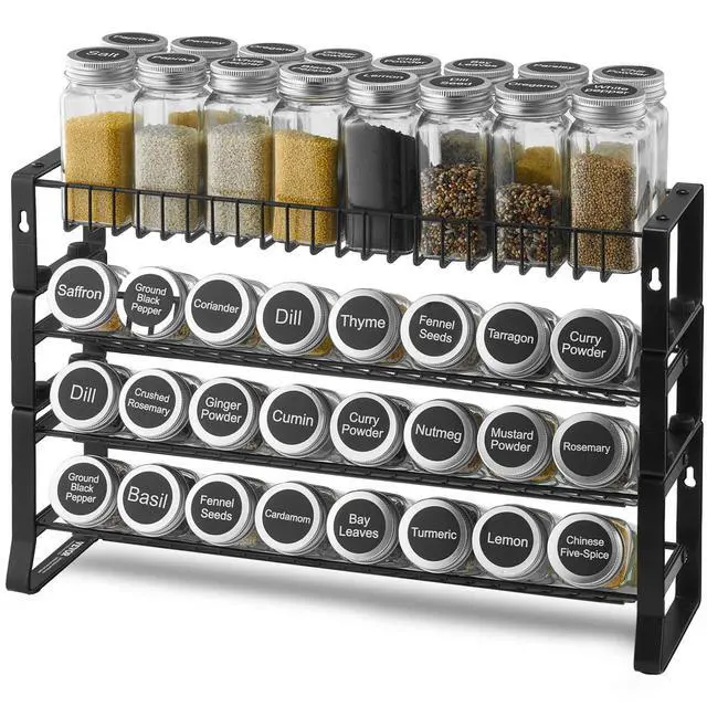 Alt view image 15 of 15 - VEVOR Spice Rack Organizer for Cabinet Kitchen Countertop Seasoning Organizer 18x11 in