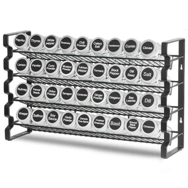Alt view image 15 of 15 - VEVOR Spice Rack Organizer for Cabinet Kitchen Countertop Seasoning Organizer 23x16 in