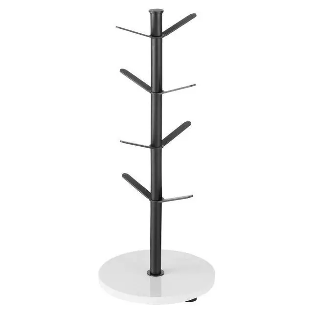 Alt view image 8 of 8 - VEVOR Mug Holder Tree with Marble Base, 8 Hooks Coffee Cup Holder for Counter, Carbon Steel Mug Tree Cup Rack Stand, Upgraded Coffee Cup Tree for Coffee Bar Kitchen Home Organizer (Matte Black)