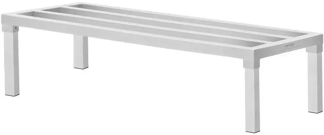Alt view image 9 of 9 - Aluminum Dunnage Rack, 48 x 20 Commercial Food Floor Rack, 12 Off the Floor, 1800 lbs Capacity All-Welded Aluminum Storage Rack, for Storage in Restaurants, Kitchens, Garages and Vehicles