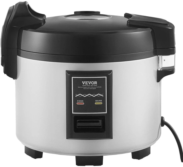 Alt view image 8 of 8 - Commercial Rice Cooker, 60-Cup Rice Cooker, 13.74 Qt / 13 Liter Large Rice Cooker and Warmer with Nonstick Inner Pot, Fast Cooking and 12-Hour Keep Warm, with Rice Cup and Paddle, for Restaurant