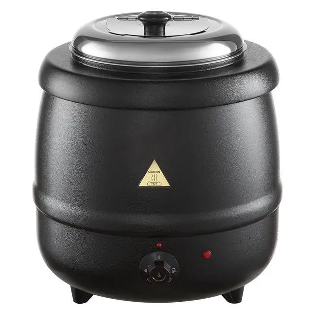 Alt view image 8 of 8 - Electric Soup Warmer, 10QT Commercial Soup Kettle with 304 Stainless Steel Detachable Insert Pot, 95~176°F Adjustable Temperature, Soup Station for Restaurant and Big Family, Black
