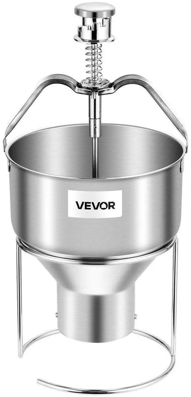 Alt view image 15 of 15 - Donut Depositor, Large Capacity Manual Donuts Dropper, 304 Stainless Steel Commercial Batter Dispenser, 6 Thicknesses Adjustment Doughnut Hopper with Stand, For Restaurant Cafe Bakery Kitchen