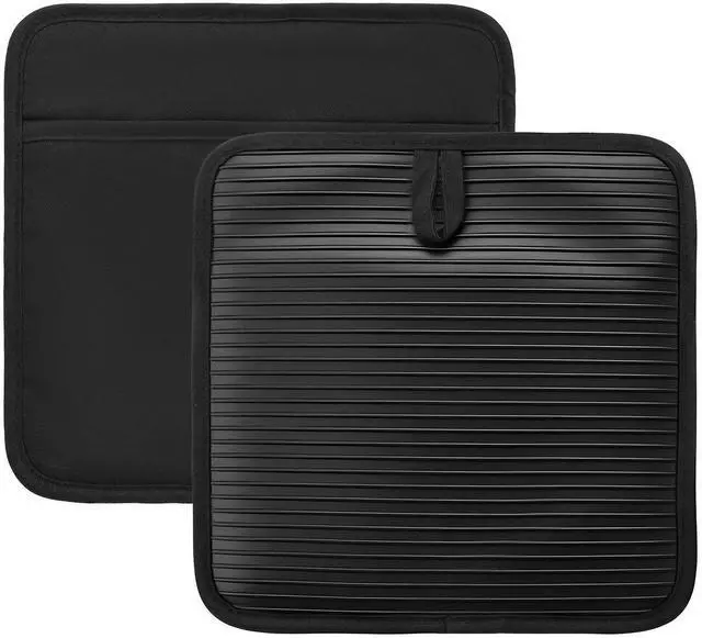 Alt view image 9 of 9 - VEVOR Pot Holders Heat Resistant 500°F with Anti-Slip Silicone Strips 2 Pack