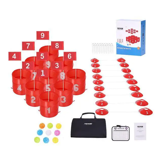 Alt view image 15 of 15 - Backyard Golf Game, 9 Hole Golf Course, Golf Game Practice Games, Golf Chipping Game for Family, Adults and Kids, Portable Outdoor Yard Golf Game for Lawn, Yard, Camping, Park, Beach