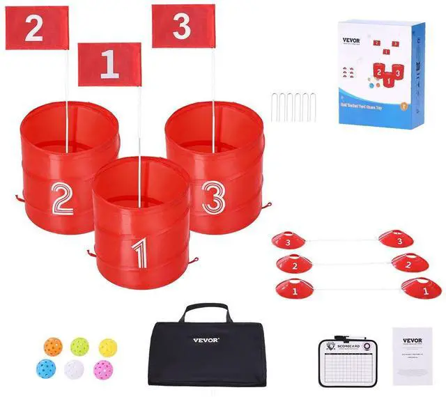 Alt view image 15 of 15 - Backyard Golf Game, 3 Hole Golf Course, Golf Game Practice Games, Golf Chipping Game for Family, Adults and Kids, Portable Outdoor Yard Golf Game for Lawn, Yard, Camping, Park, Beach