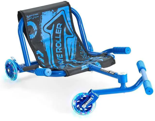 Alt view image 8 of 8 - Ride on Scooter, Load Capacity of 132 lbs, Swing Side-to-Side for Amazing Ride Powered by Zig-Zag Motion, Ride on Drifting Toy for Ages 4+, Rides on Any Hard Surface for Indoor & Outdoor, Blue