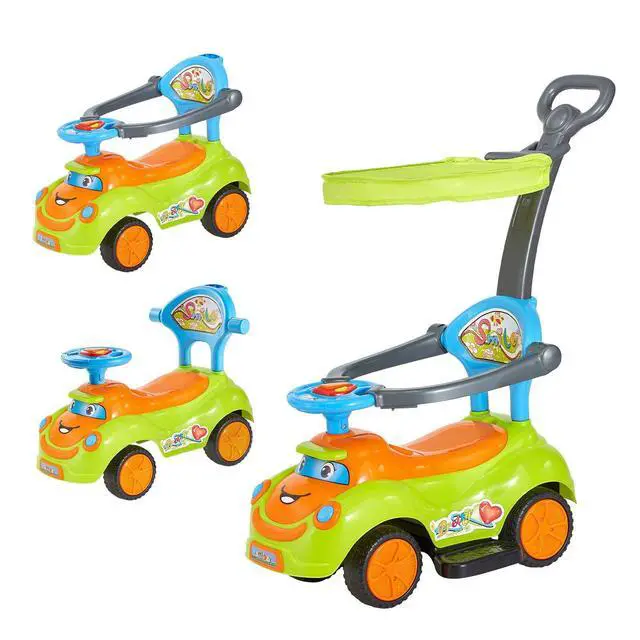 Alt view image 9 of 9 - VEVOR Ride On Push Car 55 lbs Toddlers Stroller Sliding with Guardrails for Kids