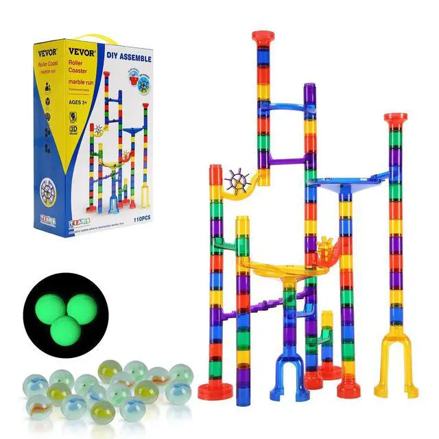 Alt view image 8 of 8 - VEVOR Marble Run Set 110 PCS Building STEM Toy Educational Learning Gift for Kids