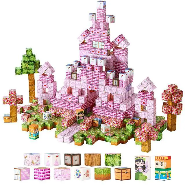 Alt view image 2 of 2 - VEVOR Magnetic Blocks 100 PCS Princess Castle Set STEM Montessori Sensory Toys