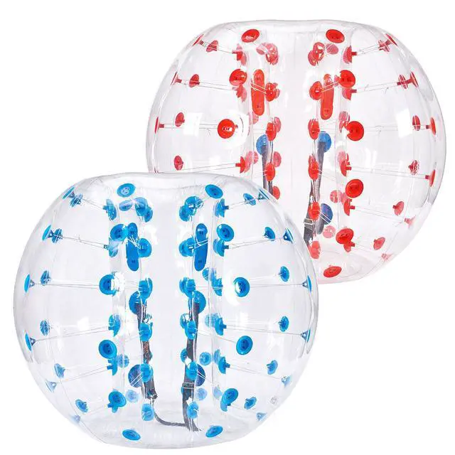 Alt view image 8 of 8 - Inflatable Bumper Balls 2-Pack, 5FT/1.5M Body Sumo Zorb Balls for Teen & Adult, 0.8mm Thick PVC Human Hamster Bubble Balls for Outdoor Team Gaming Play, Bumper Bopper Toys for Garden, Yard, Park