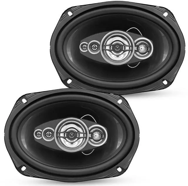 Main image of 5 Core 6x9 Car Speakers Pair 800W 4 Ohm 2-Way Coaxial Audio Speakers with Super Tweeter Vehicle Fit Black