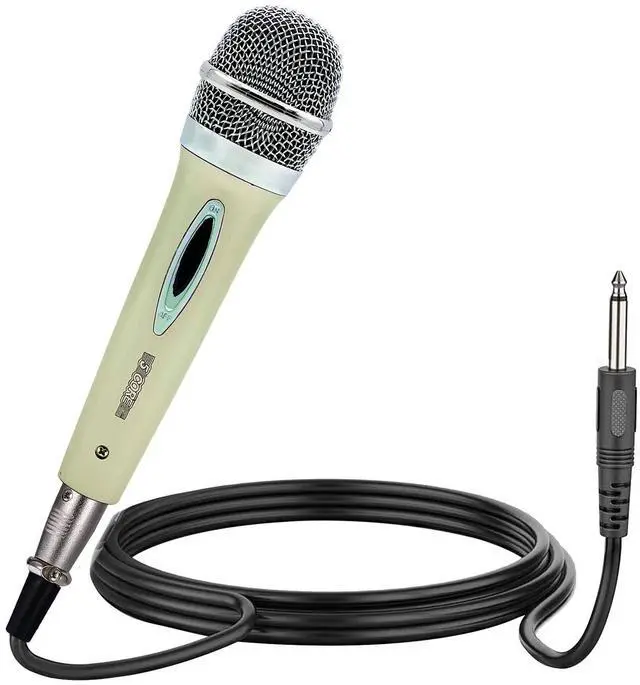 Main image of 5 Core PM 286 WH Dynamic Vocal Microphone, Cardioid XLR Handheld Karaoke Mic, On/Off Switch, Audio Cable, Singing & Public Speaking, White