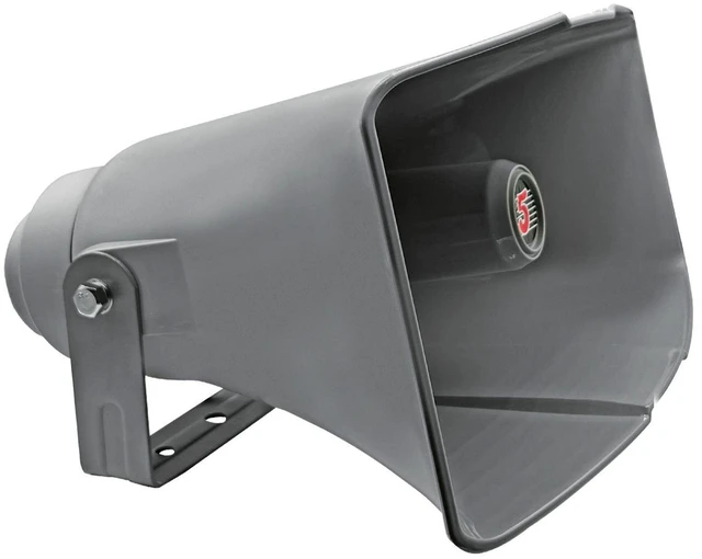 Main image of 5 Core PA Horn 400W Loud Speaker 16 Inch Bull Horn Loud Audio 10 Ohm All Weather Indoor Outdoor Use - Gray