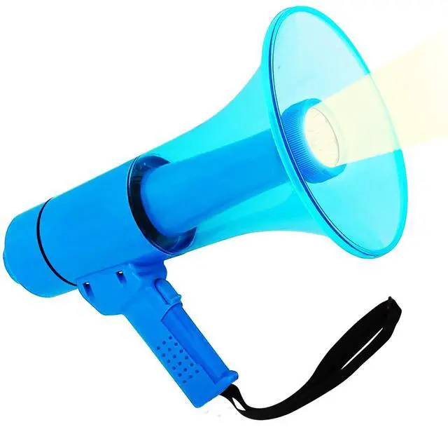Main image of 5 Core Megaphone 50W Waterproof Bull Horn PA Speaker with 800Yard Range Flashlight Loud Siren Voice Amp - Blue