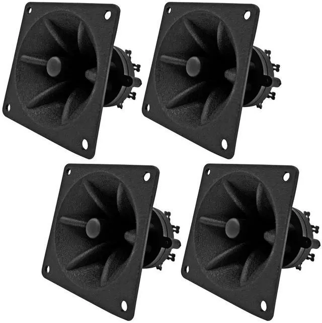 Main image of 5 Core Tweeter 3.25" x 3.25" 40W Max Component Square Driver Piezo Horn Element Super Replacement DJ Tweeters for Smooth Extended Frequency Response- TW 303 SQ - Black