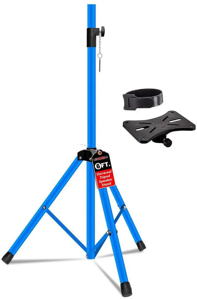 Main image of 5 Core SS ECO 1PK SKY BLU WoB Adjustable Speaker Stand Tripod - Height 40 to 72 Inches, Max Load 100 lbs Heavy Duty PA DJ Studio Monitor Mount with 35mm Compatible Insert for Stage & Home - Sky Blue
