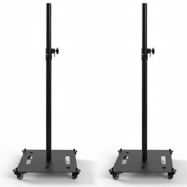 Main image of 5 Core Speaker Stand 2Pc Heavy Duty Adjustable Height 61" DJ PA Stands 35mm Mount 100Lb Capacity - Black