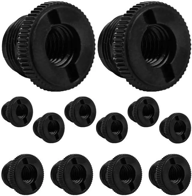 Main image of 5 Core MS ADP P BLK 12PCS Mic Stand Adapter 12 Pieces 5/8 Male to 3/8 Female Screw Thread Conversion Connector for Microphone Stands Boom Arms Camera Tripod - Black