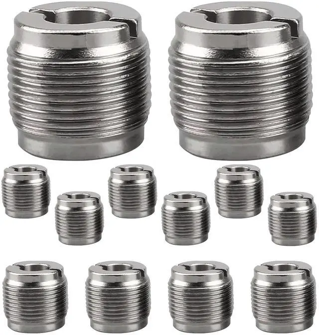Main image of 5 Core MS ADP M SLV 38F-58M 12PCS Mic Stand Adapter 12 Pieces 3/8 Female to 5/8 Male Screw Thread Conversion Connector for Microphone Stands Boom Arms Camera Tripod - Silver