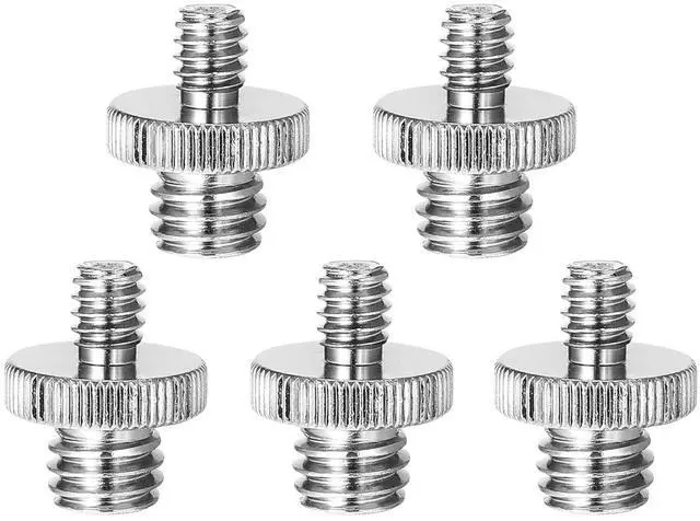 Main image of 5 Core 1/4M-3/8M Camera Screw 5Pcs 3/8 to 1/4 Adapter 5Pcs Camera Mount Durable Tripod Screw Adapter for Dslr Monopod Microphone & Lighting 1/4 to 3/8 Screws Set - Silver