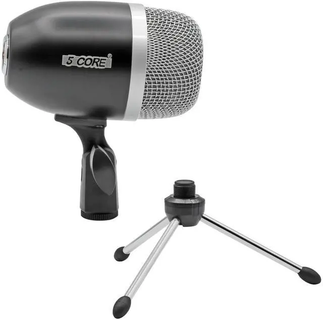 Main image of 5 Core Drum Mic High Sensitivity Snare Tom Instrument Microphone with Dynamic Moving Coil Uni-Directional Pick Up Pattern Swivel Mount Durable Steel Mesh Grille -Tom Mic - Black