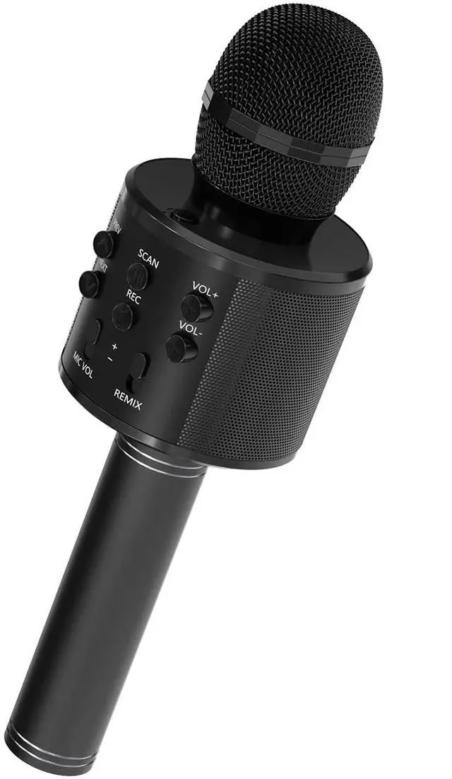 Main image of 5 Core Microphone Wireless Karaoke Mic With Speaker 3 in 1 Portable Bluetooth Inalambrico - Black