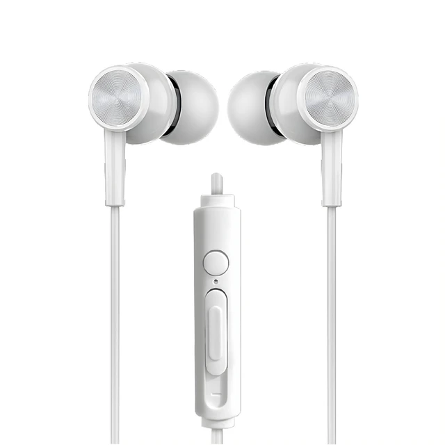 Main image of Xyst 3.5mm Stereo In-Ear Earbuds with Microphone White - White