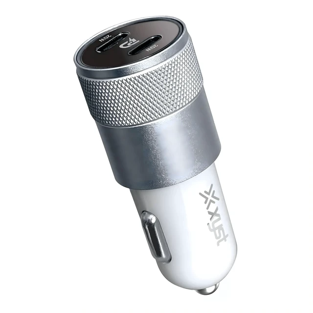 Main image of Xyst 40-Watt Dual USB-C Car Charger - White