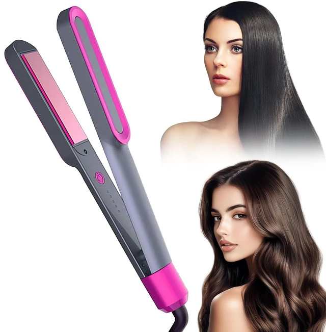 Main image of Tesco 2 in 1 Hair Straightener and Curler, Professional Flat Iron for All Hair Styles, Less Frizz, Shinier & Smoother Hair