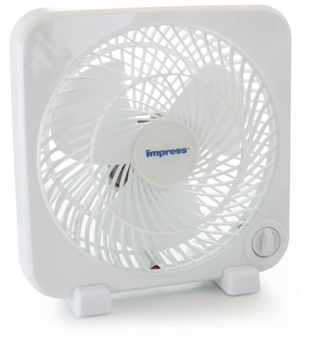 Main image of Impress 9-Inch 3-Speed Box Fan - White