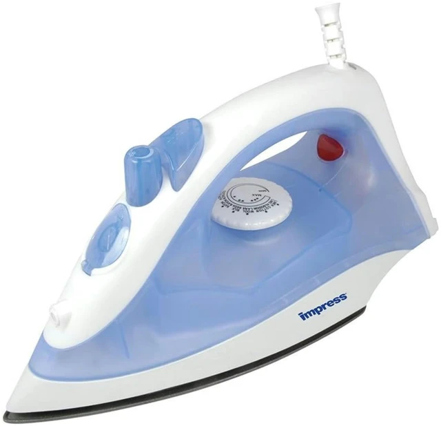 Main image of Impress Compact Iron W/Spray And Non-Stick Blue Water Tank No Online - Blue