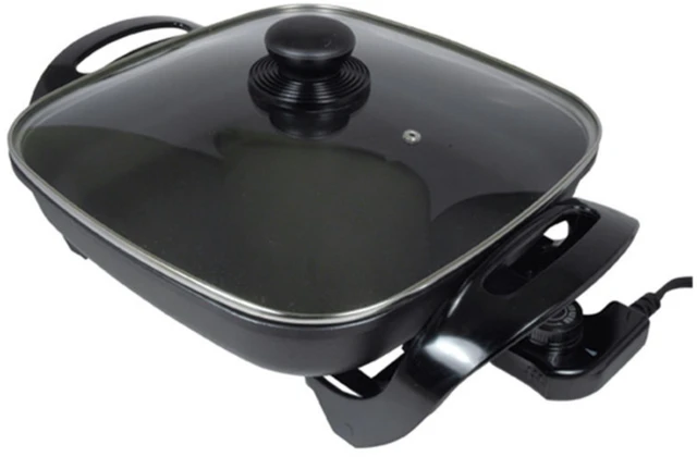 Main image of Better Chef Non-Stick Electric Skillet With Glass Lid - Black