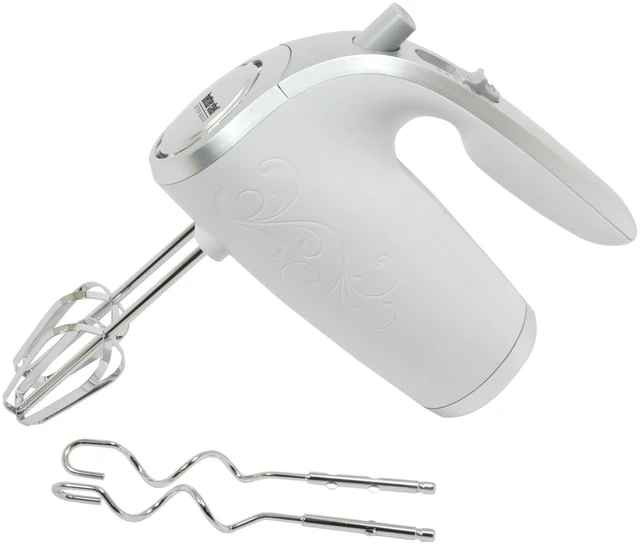 Main image of Better Chef 5-Speed 150-Watt Hand Mixer W/Silver Accents And Storage Clip - White