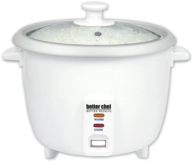 Main image of Better Chef 8-Cup(16-Cup Cooked) Rice Cooker With Cup & Paddle - White