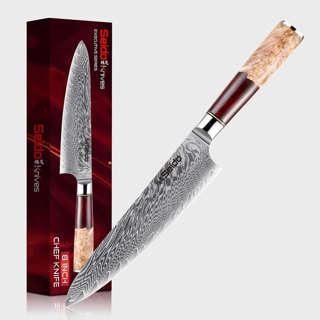 Main image of Seido Knives Gyuto Executive Chef Knife - Red