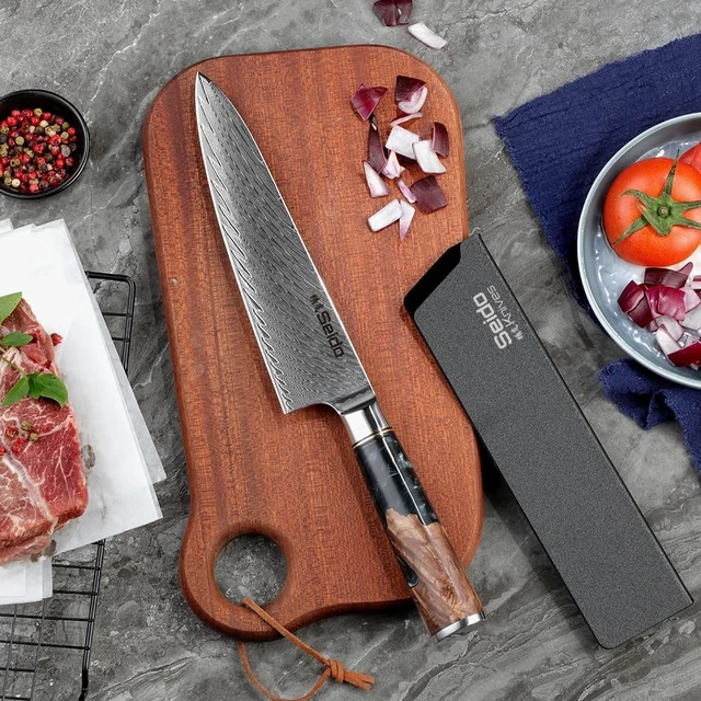 Alt view image 2 of 4 - Seido Knives Gyuto Executive Chef Knife - Black