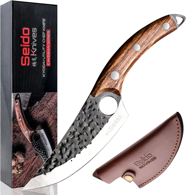 Main image of Seido Knives Kyodai Utility Kitchen Knife - Brown