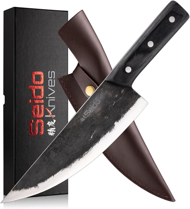Main image of Seido Knives Gyakusatsu Chef's Butcher Knife - Black