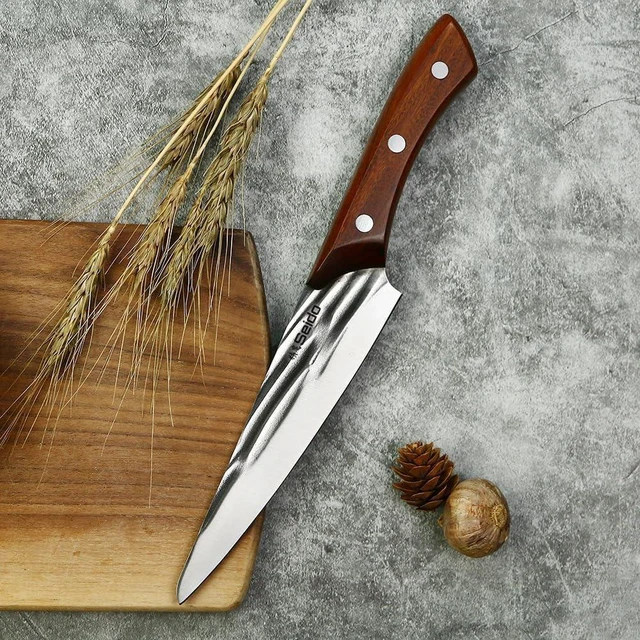 Alt view image 3 of 4 - Seido Knives Caveman Butcher Knife Set, 5-Piece - Brown