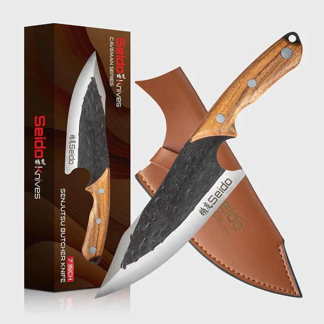 Main image of Seido Knives Senjutsu Butcher Knife - Brown
