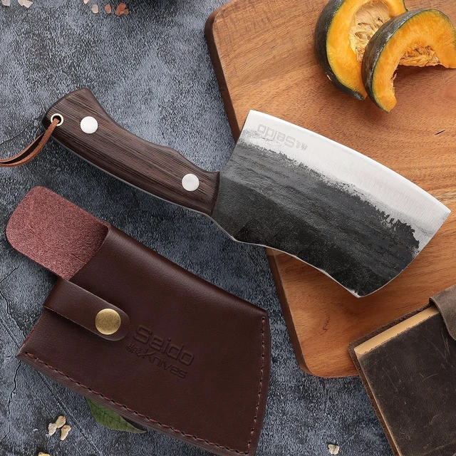 Alt view image 4 of 4 - Seido Knives Choppa Cleaver Knife - Brown