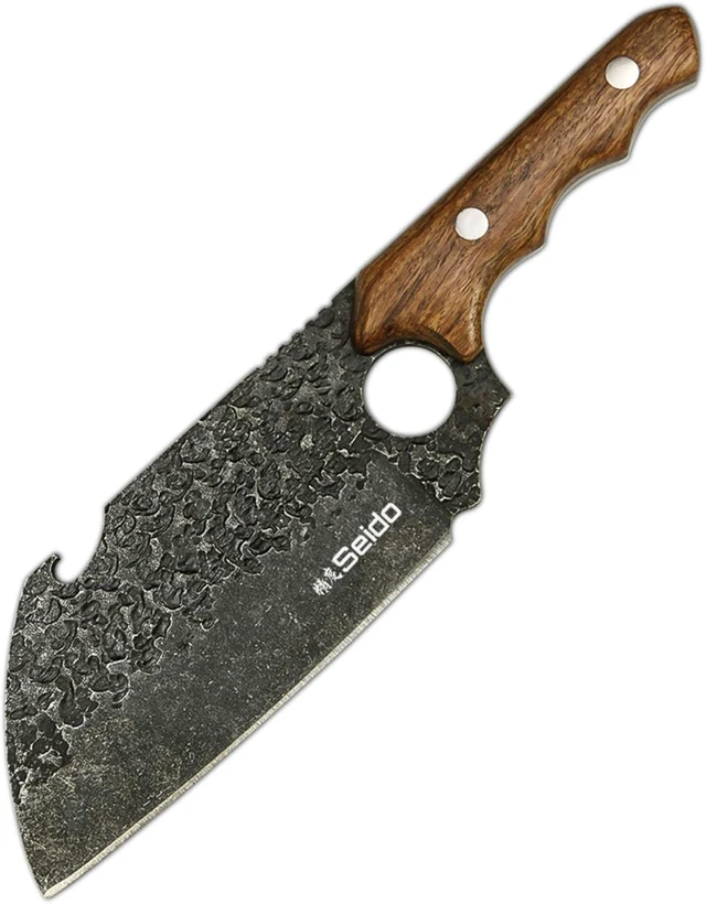 Main image of Seido Knives Kemono Cleaver Knife - Brown