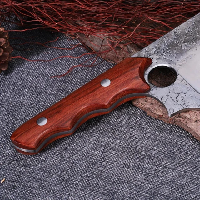 Alt view image 3 of 4 - Seido Knives Kemono Cleaver Knife - Brown