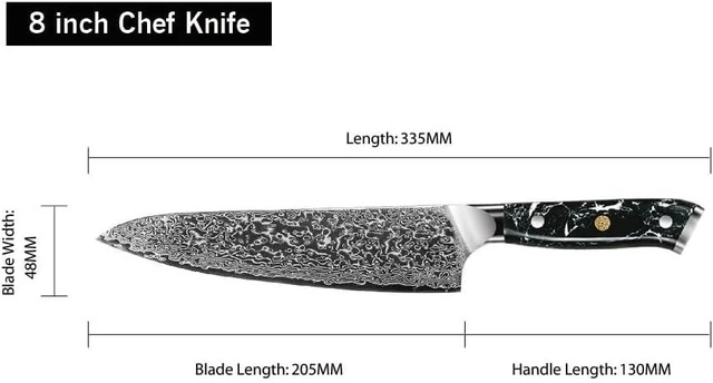 Alt view image 2 of 4 - Seido Knives Takoizu Gyuto Chef Knife - Black